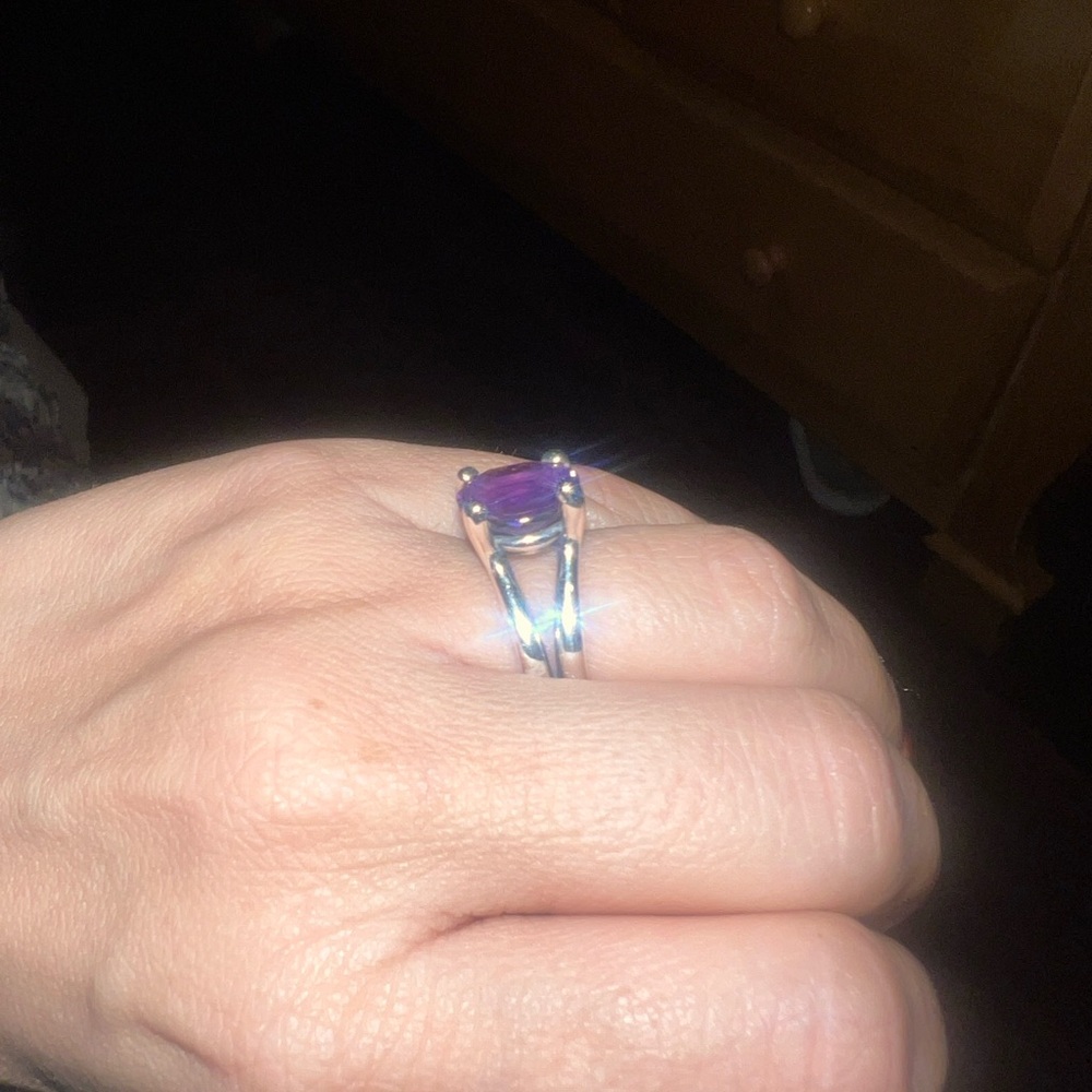James Avery Amethyst Oval Ring - image 4
